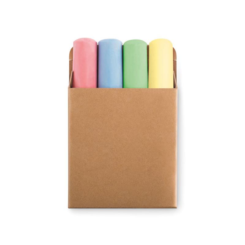 Caja tizas de colores personalizable