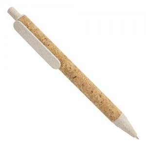 Bolígrafo corcho y caña de trigo