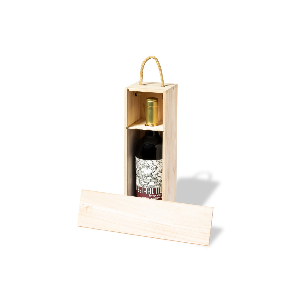 Caja madera 1 botella vino. Caja para vino personalizada. Envio gratuito