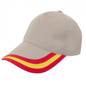 Gorra algodón peinado bandera española. Gorra de algodon con diseño bandera de España.